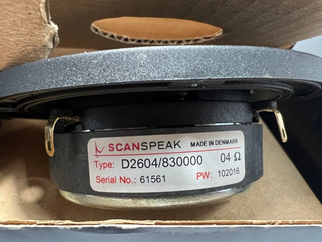 SCAN SPEAK スキャンスピーク D2604/830000 ツィーターペア
