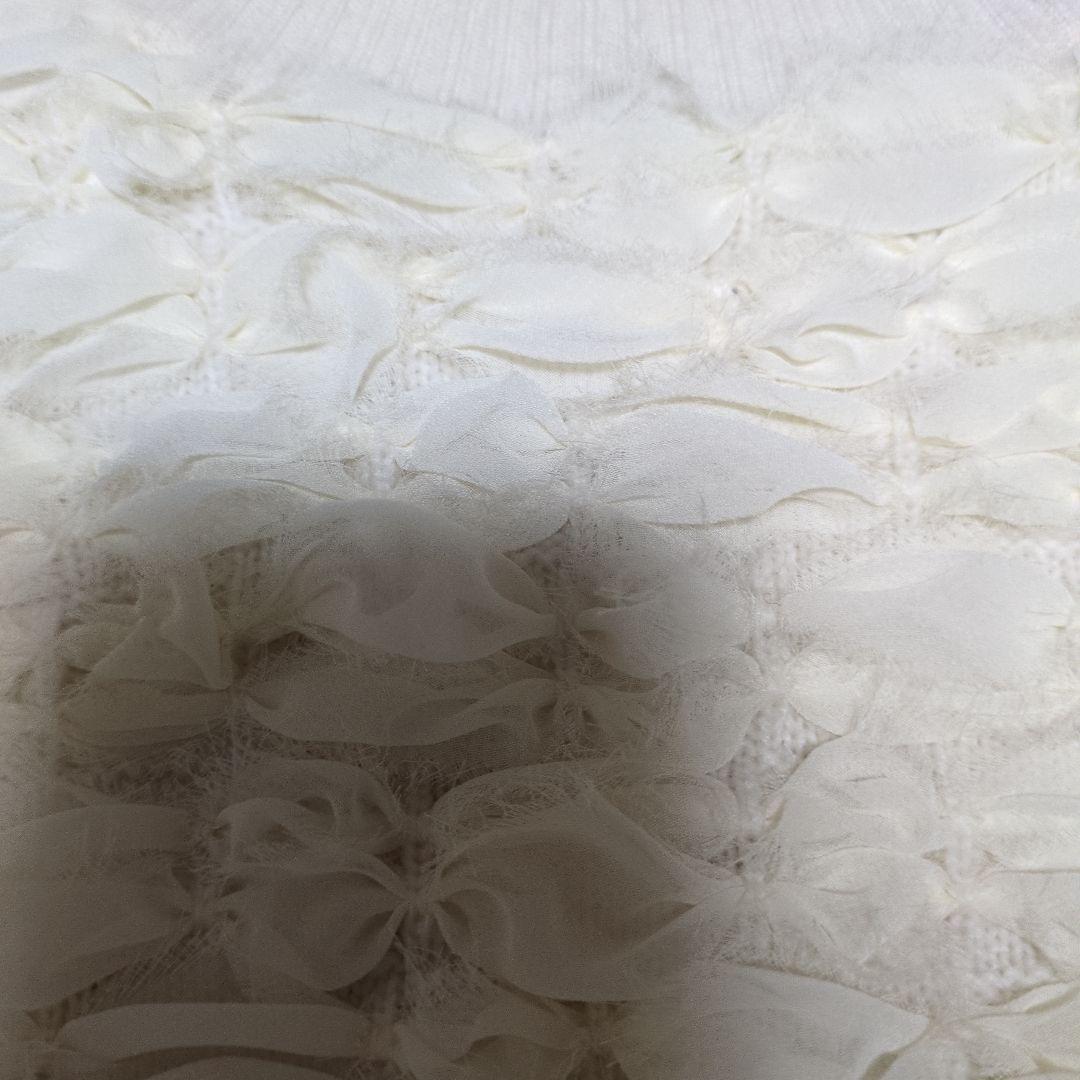 ランバンコレクションアイボリー ハイネックニット定価85800円