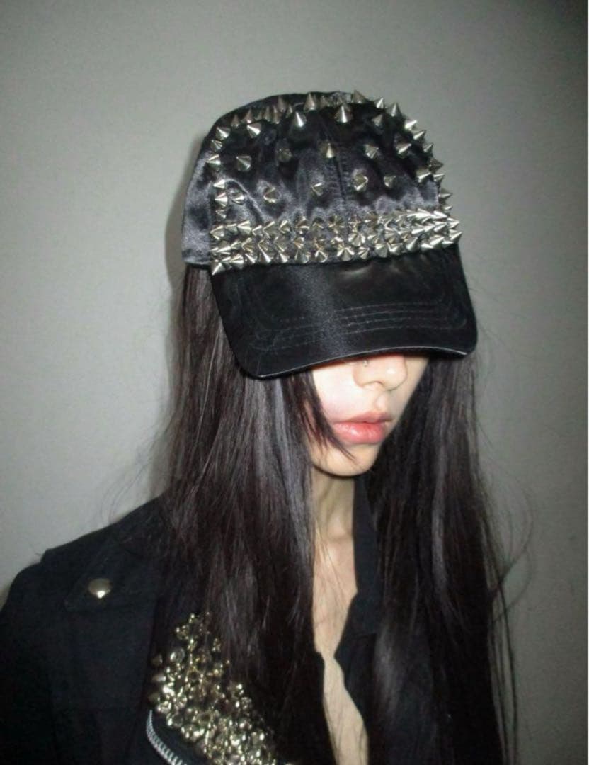 【Y2K】KUIN KISSA 25SS クレイジースタッズキャップ