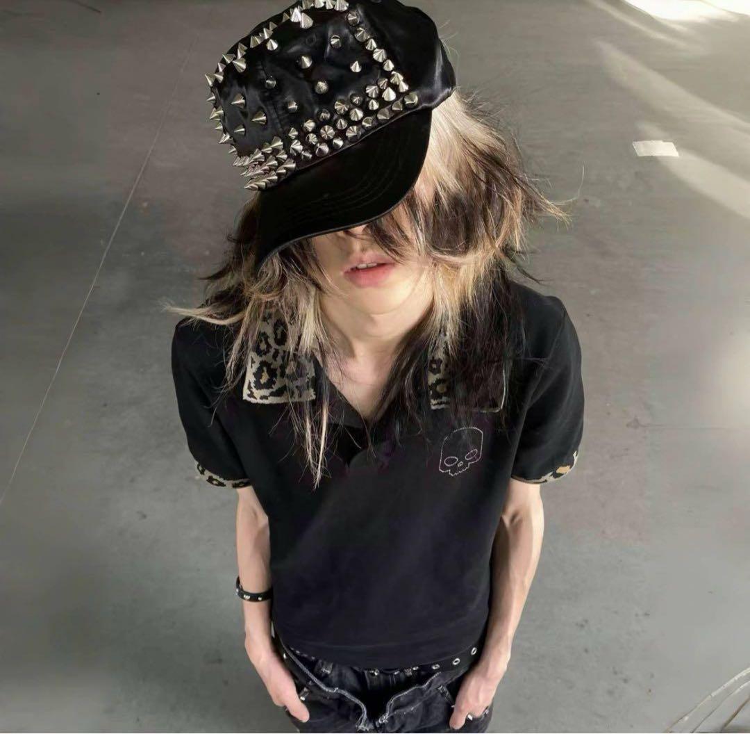 【Y2K】KUIN KISSA 25SS クレイジースタッズキャップ