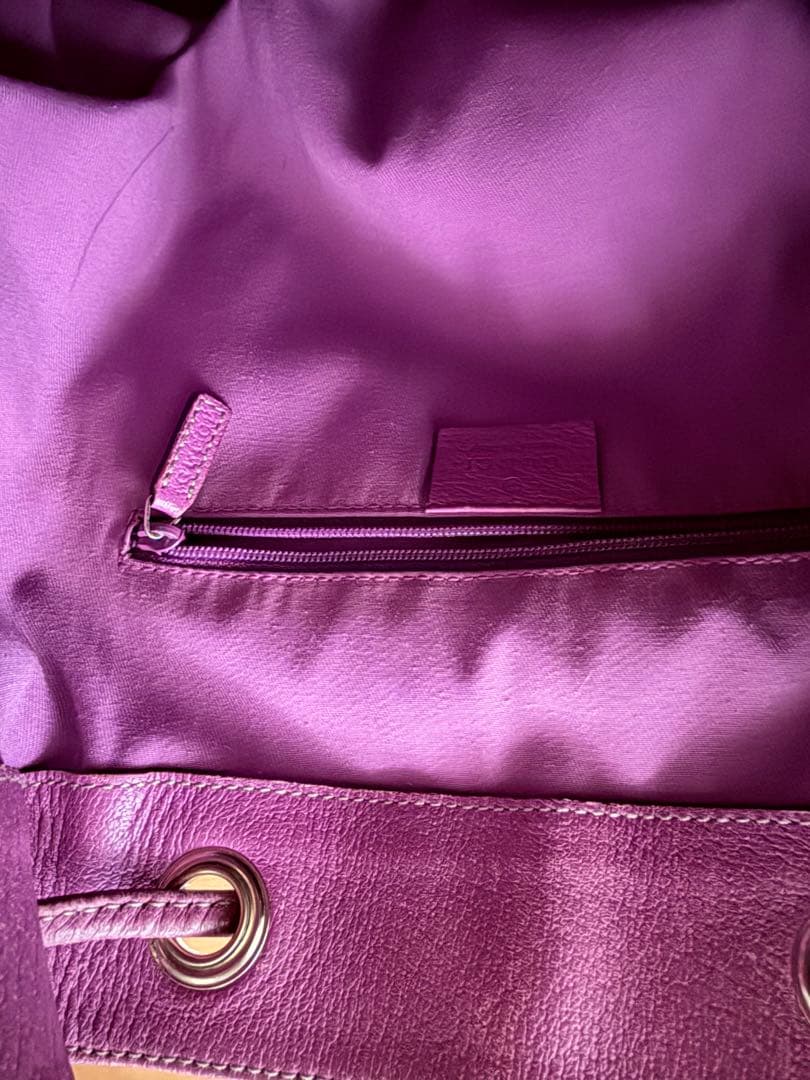 あ*み様 Gucci ロゴ柄 リュック ベージュ/ピンク