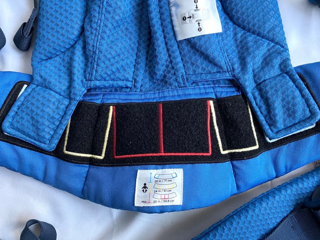 【美品】エルゴベビー オムニブリーズ サファイアブルー 赤ちゃん 抱っこ紐