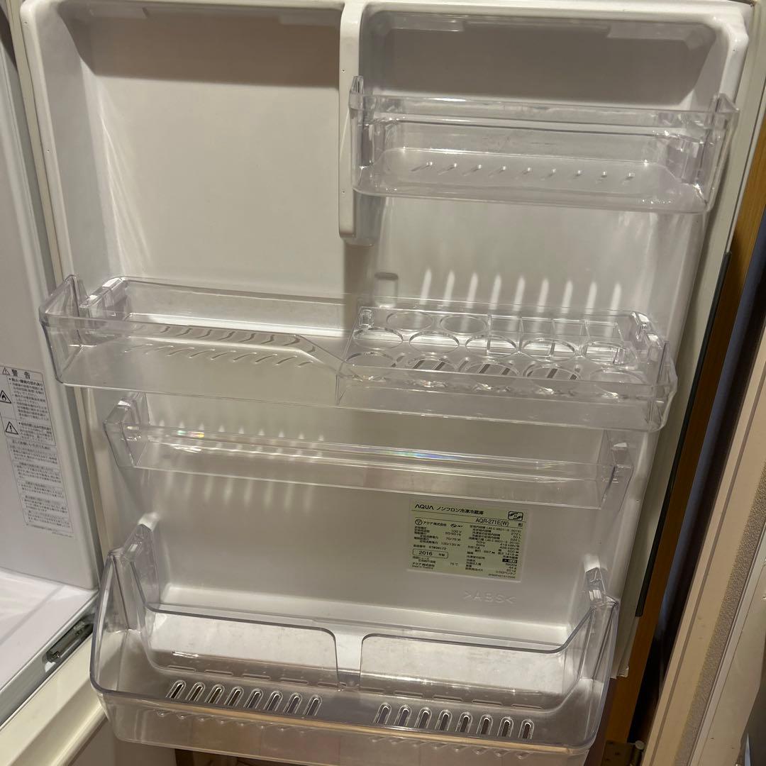 2016年製 冷蔵庫 AQR-271E W 3扉冷蔵庫