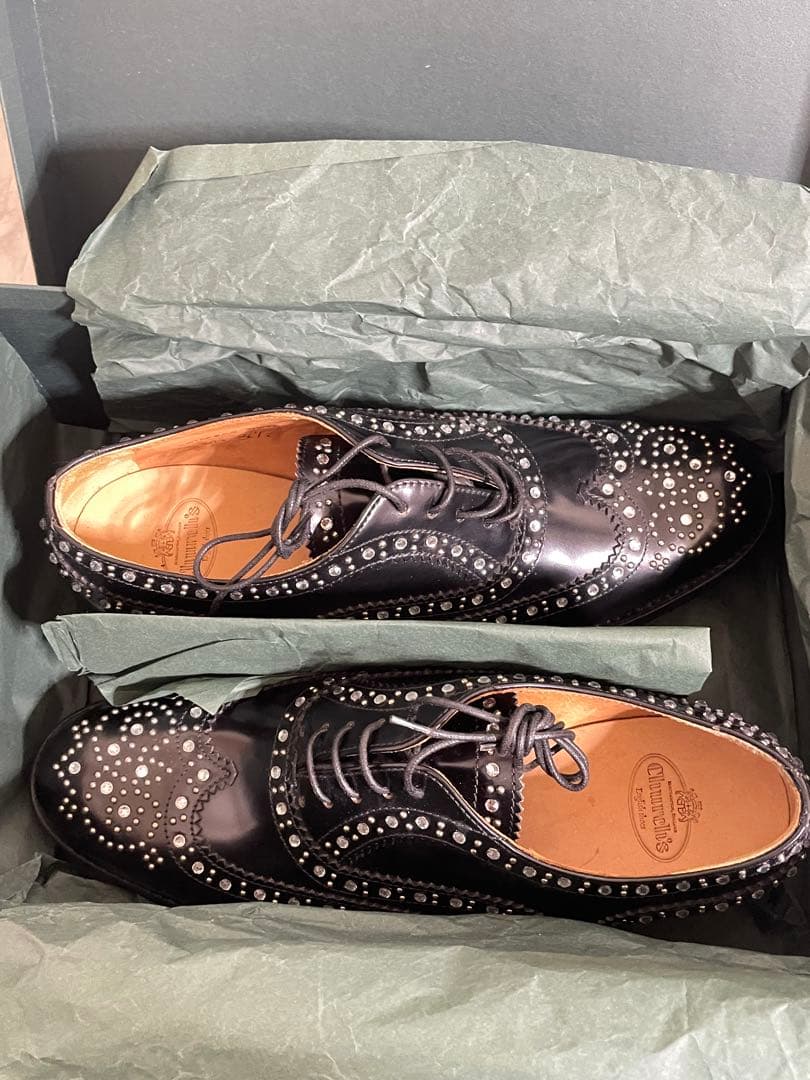 新品未使用　 Church’s Churchs スタッズシューズ　チャーチ靴