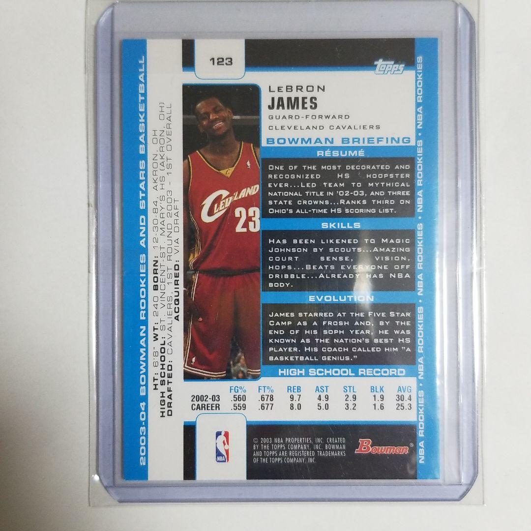 その他 2003 Bowman Lebron James RC #123 NBA