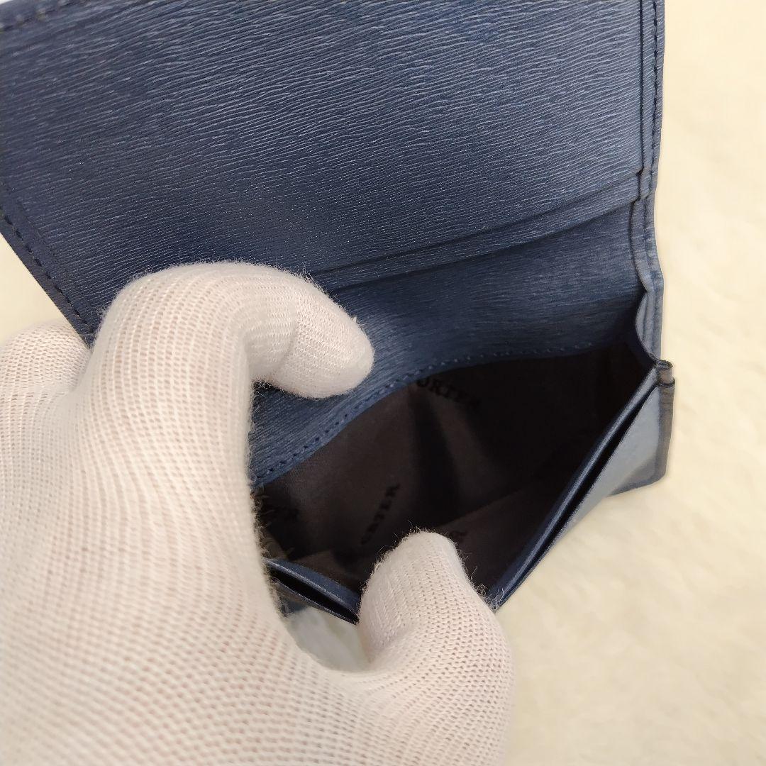 ✨極美品✨PORTER　カレント　名刺入れ　 カードケース　二つ折り　ネイビー