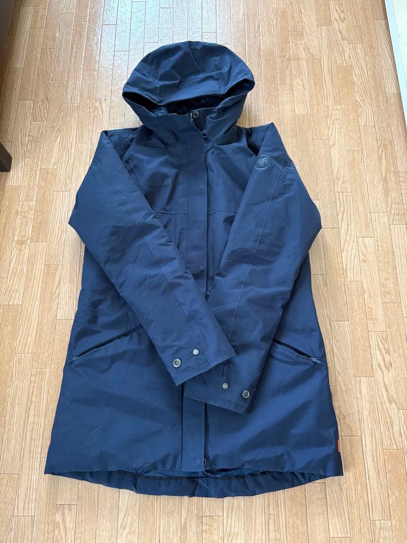 【美品】MAMMUT 防寒　ネイビー ダウンコート