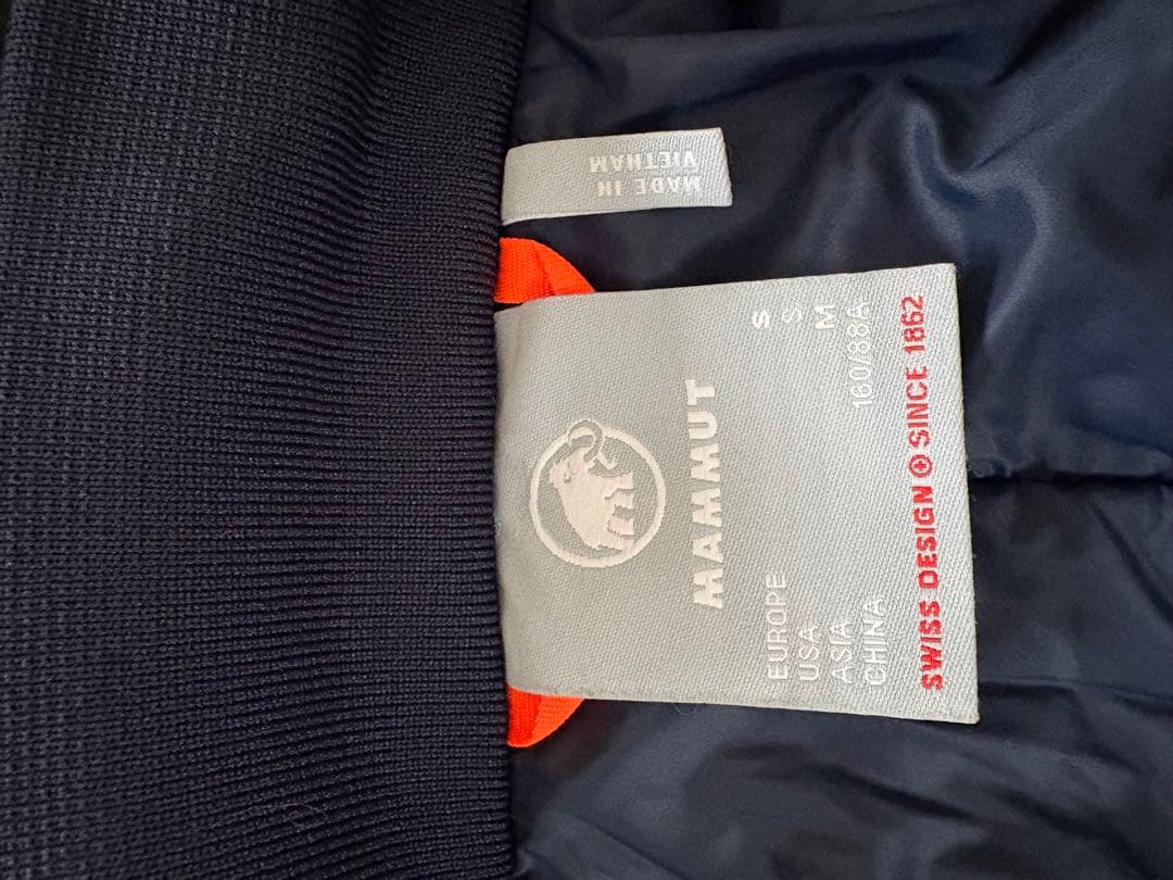 【美品】MAMMUT 防寒　ネイビー ダウンコート