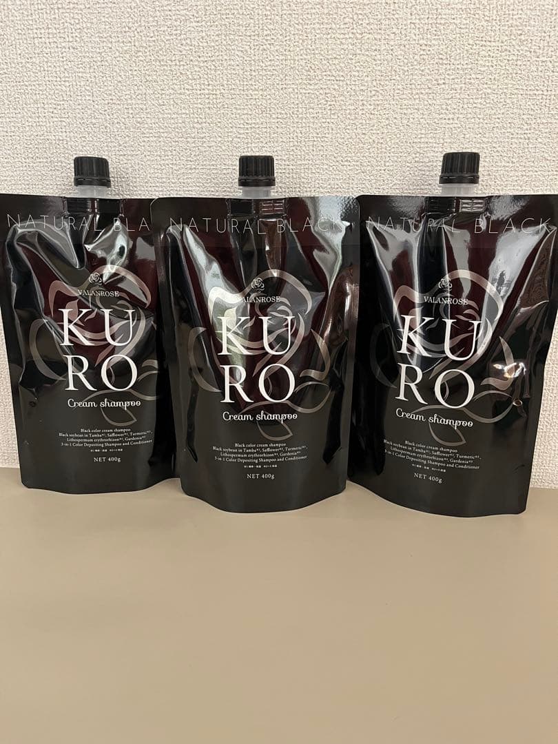にのにのにの 新品KUROクリームシャンプー ナチュラルブラック 400g