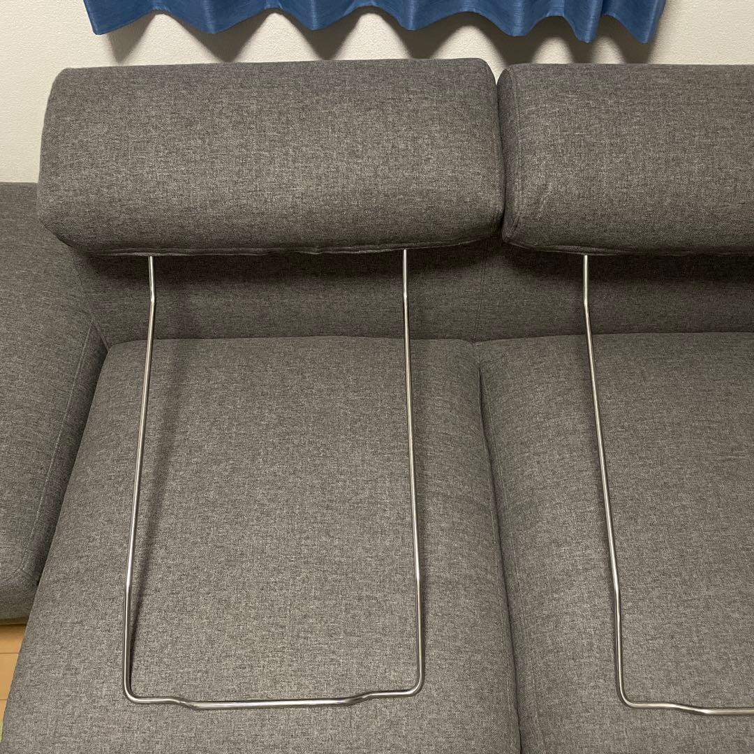 ソファ用ヘッドレスト(ニトリ・グレー・ Nシールド加工)　2個