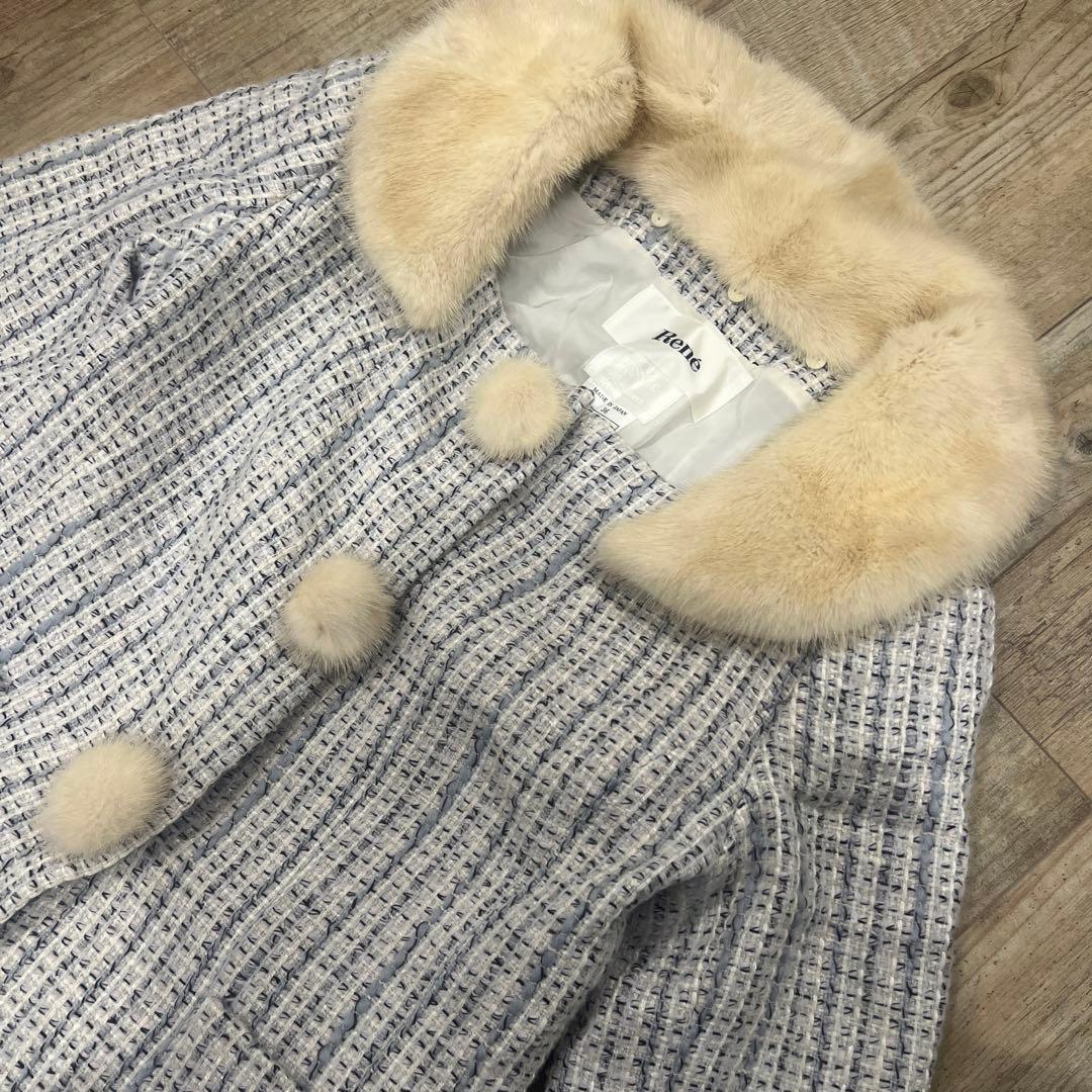 Rene TISSUE ルネ セットアップ ジャケット スカート ファー