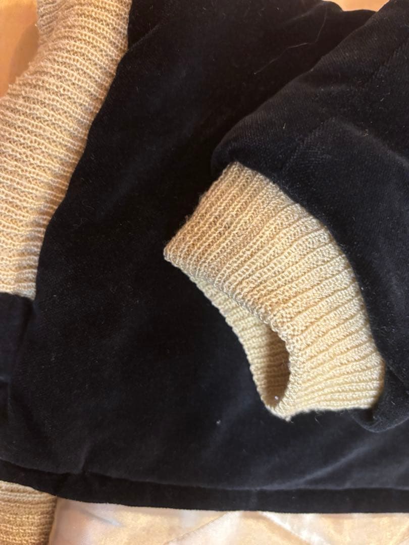 黒 ベルベット スカジャン ライオン ドラゴン刺繍