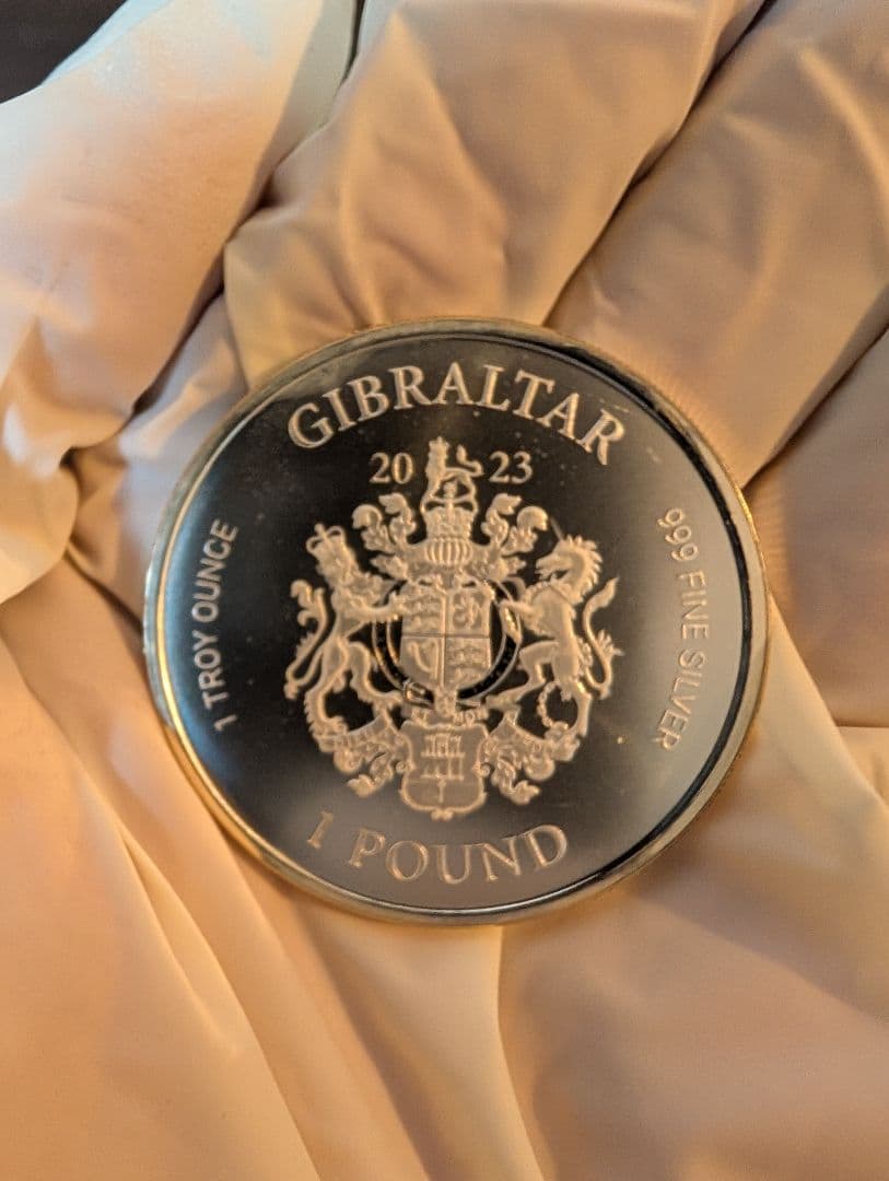 2023年 ジブラルタル 1ポンド 銀貨 1オンス