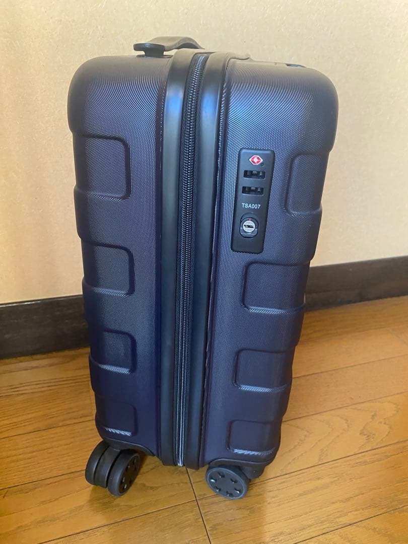 無印良品 スーツケース キャリーケース ネイビーブルー19L伸縮式ハンド
