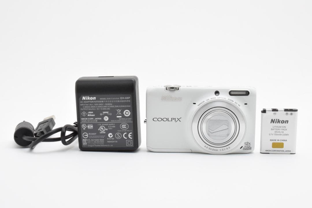 【美品】Nikon COOLPIX S6500 ホワイト　動作確認済