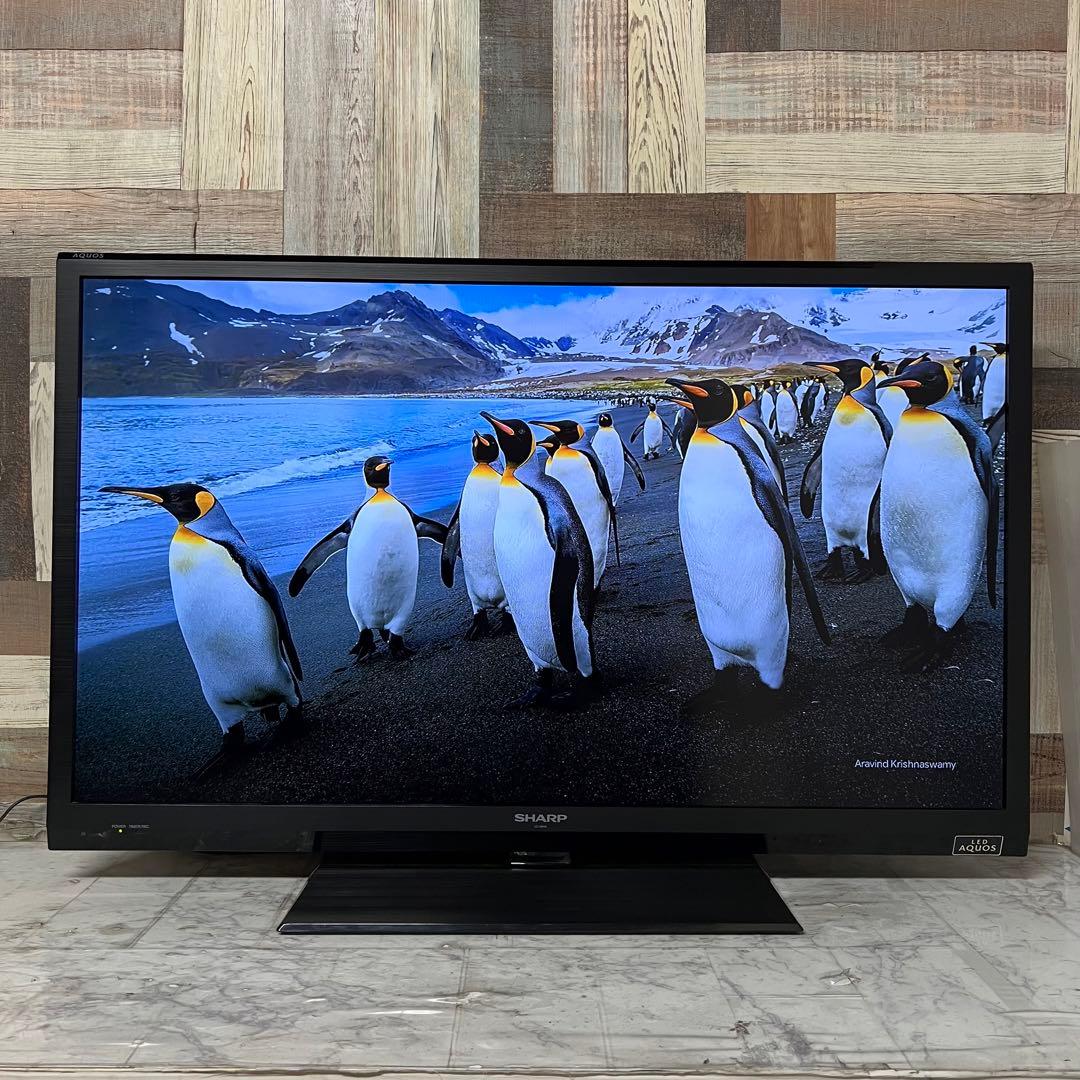即日受渡❣️全国送料込シャープ AQUOS40型液晶テレビ外付HDD対応取説付