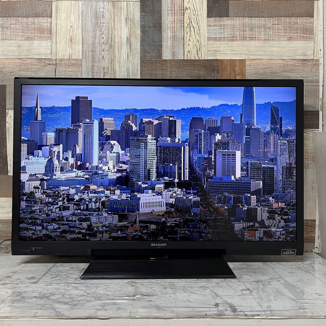 即日受渡❣️全国送料込シャープ AQUOS40型液晶テレビ外付HDD対応取説付