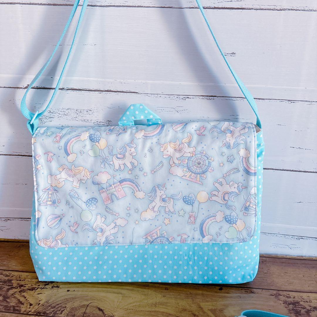絵本袋　体操服入れ　上履き袋　☆ユニコーン