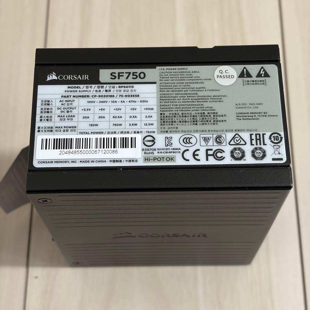 Corsair SF750 美品 動作確認済み