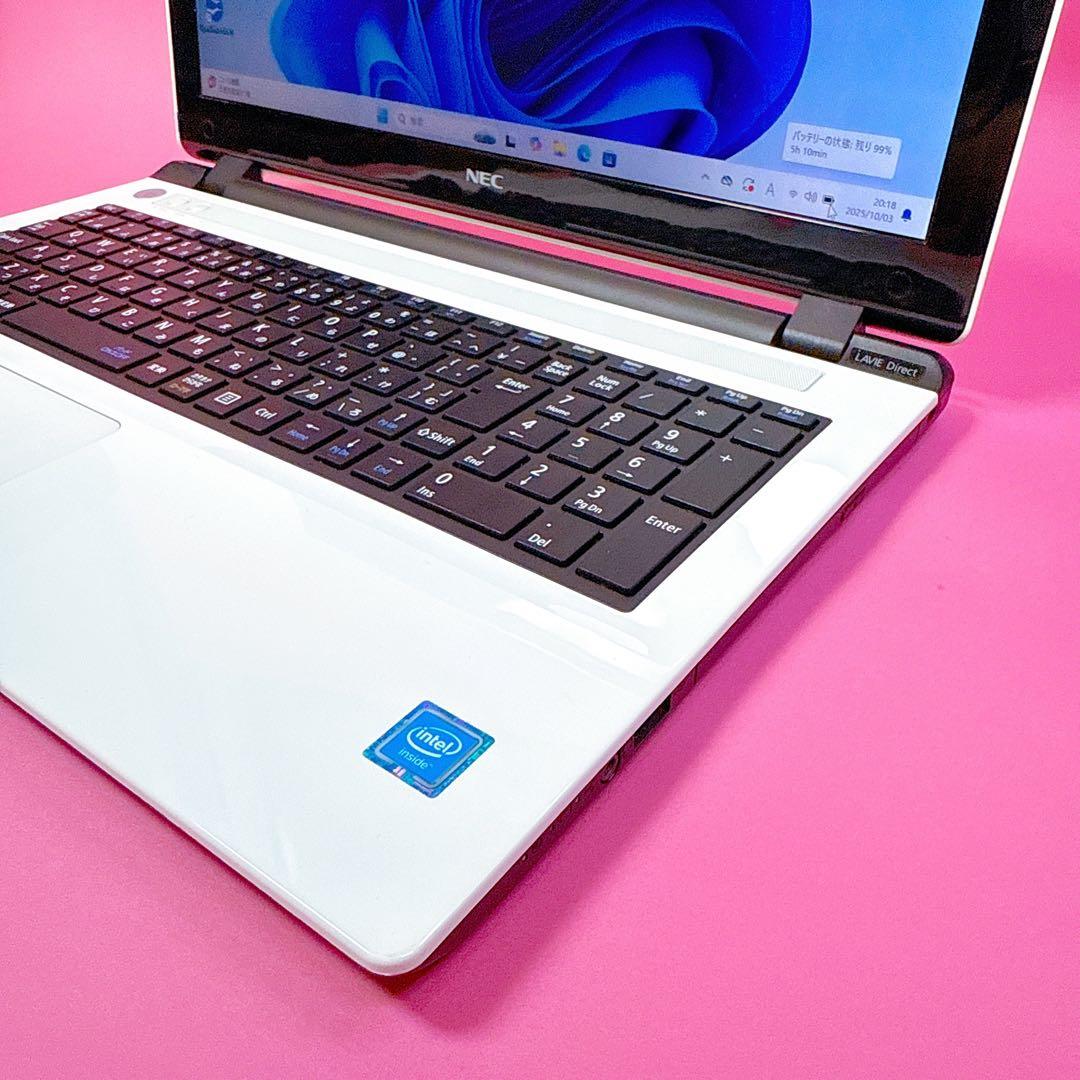 設定済✨新品爆速SSD windows11 カメラ付ノートパソコン 薄型 お洒落