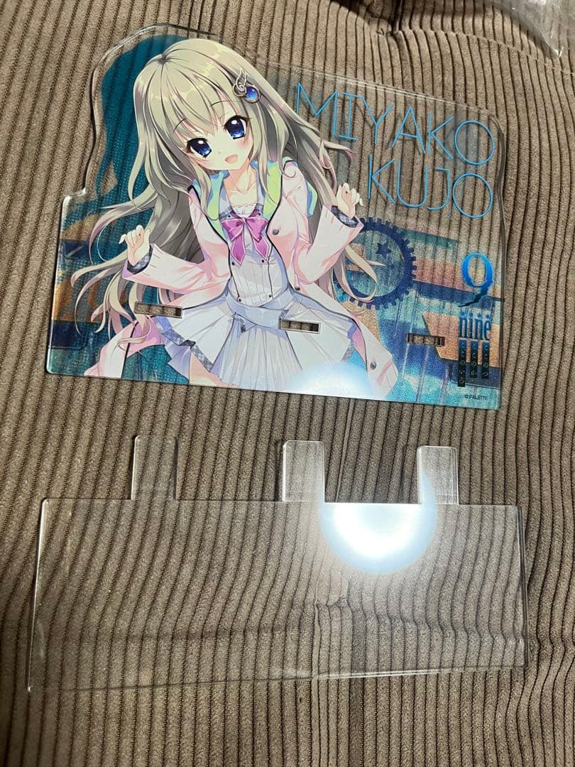 ク*マ様 ぱれっと　9-nine- 九條都　ぬいぐるみ　アクリルフィギュア　スマ