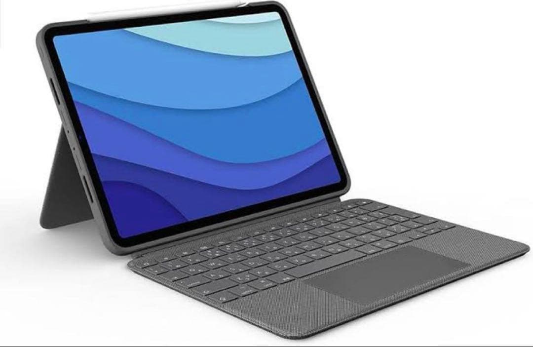 ロジクール iPad Pro 11 (1～第3世代) 用キーボードカバー グレー