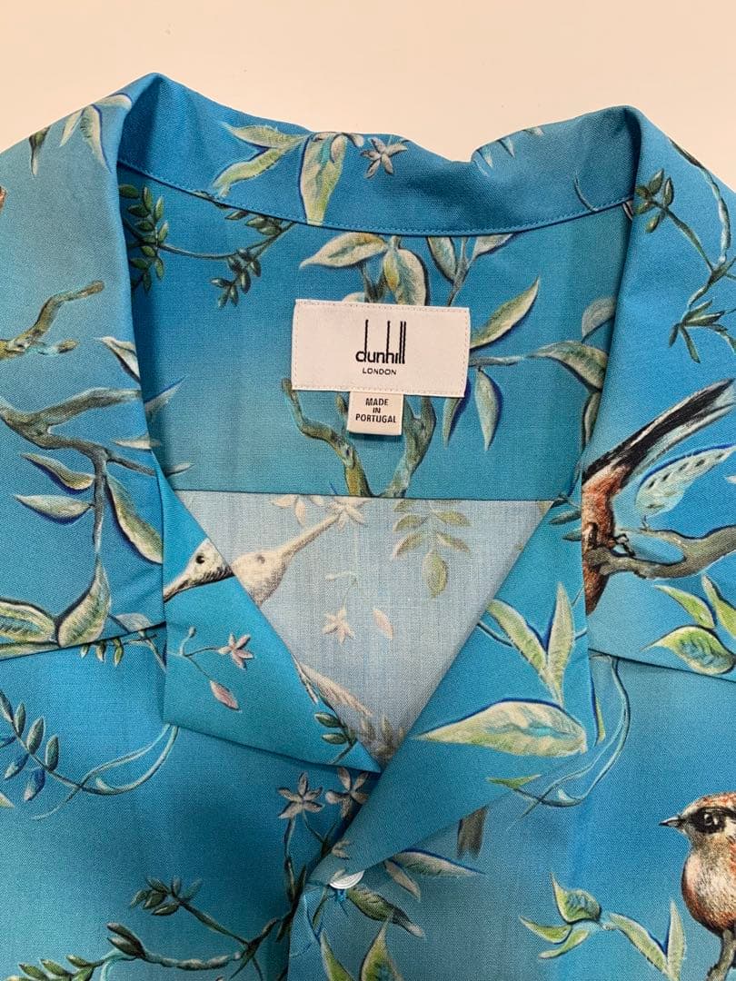 dunhill アロハシャツ Mシルク100%