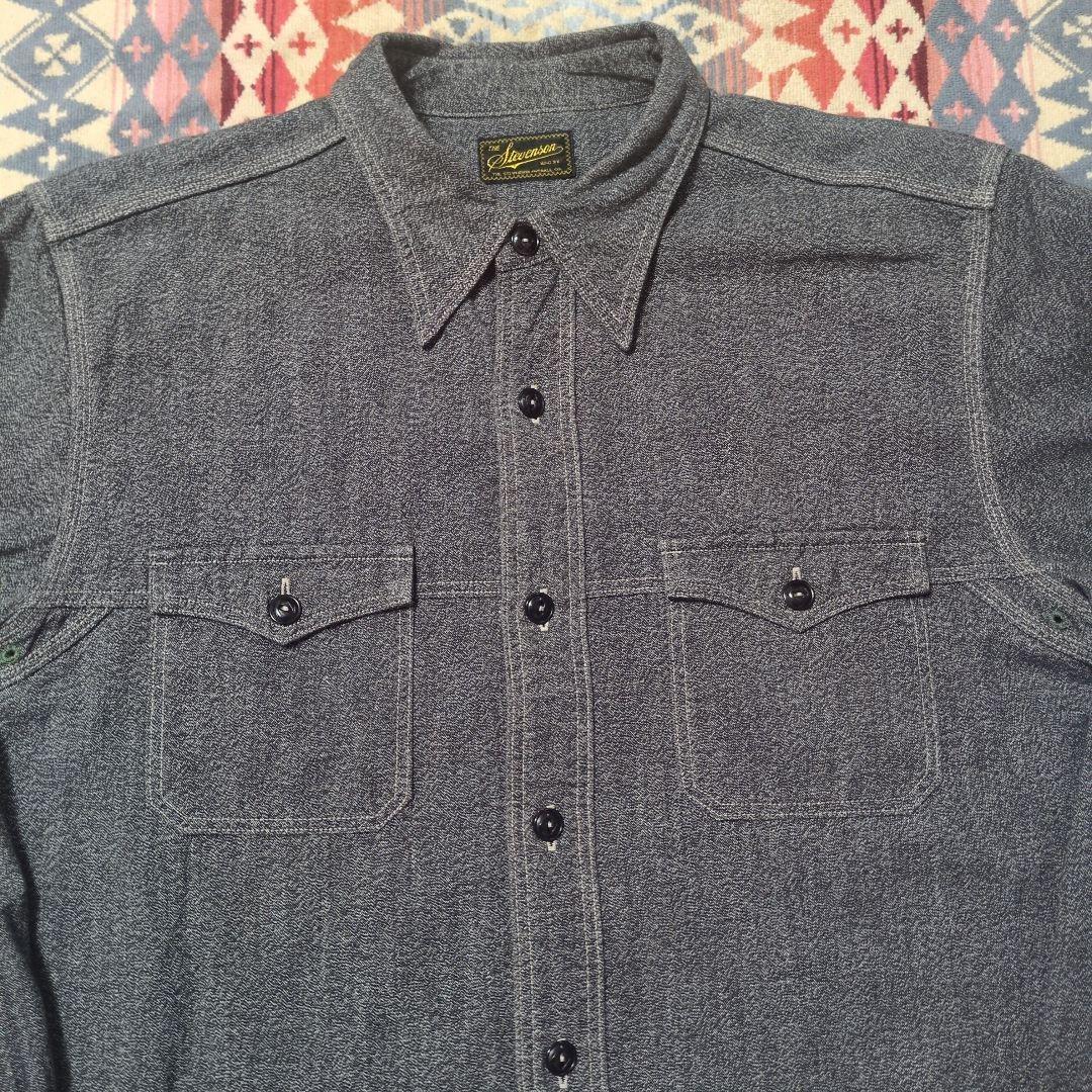 STEVENSON OVERALL CO.ごま塩ワークシャツM