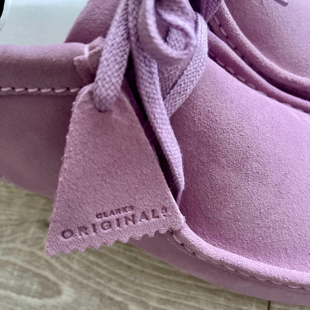 【希少！新品未使用】Clarks ワラビーブーツ ラベンダースエード モカシン