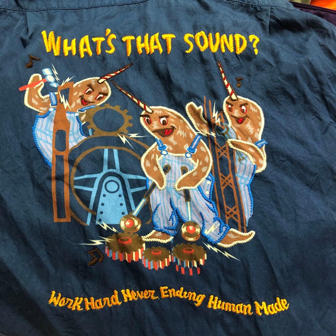 HUMAN MADE イッカク&ベアー刺繍入りアロハシャツ Ｌ