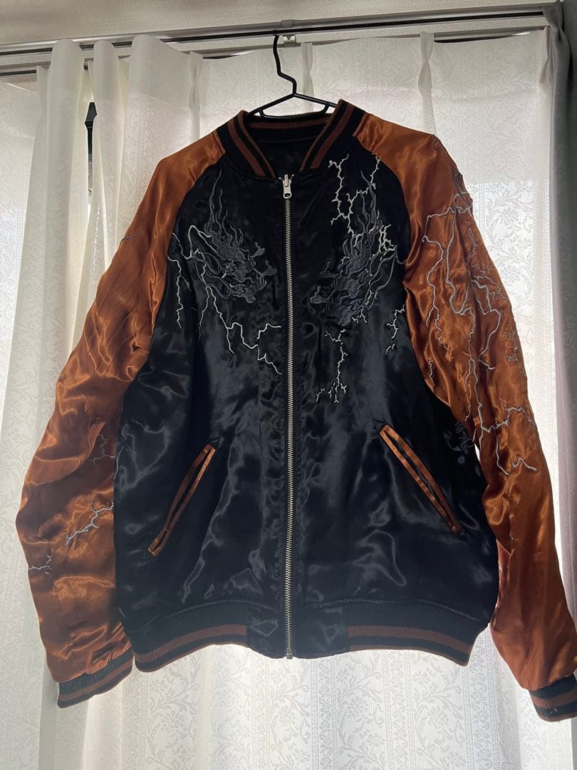 きみこ　絡繰魂　駿河湾鬼鷲刺繍スカジャン