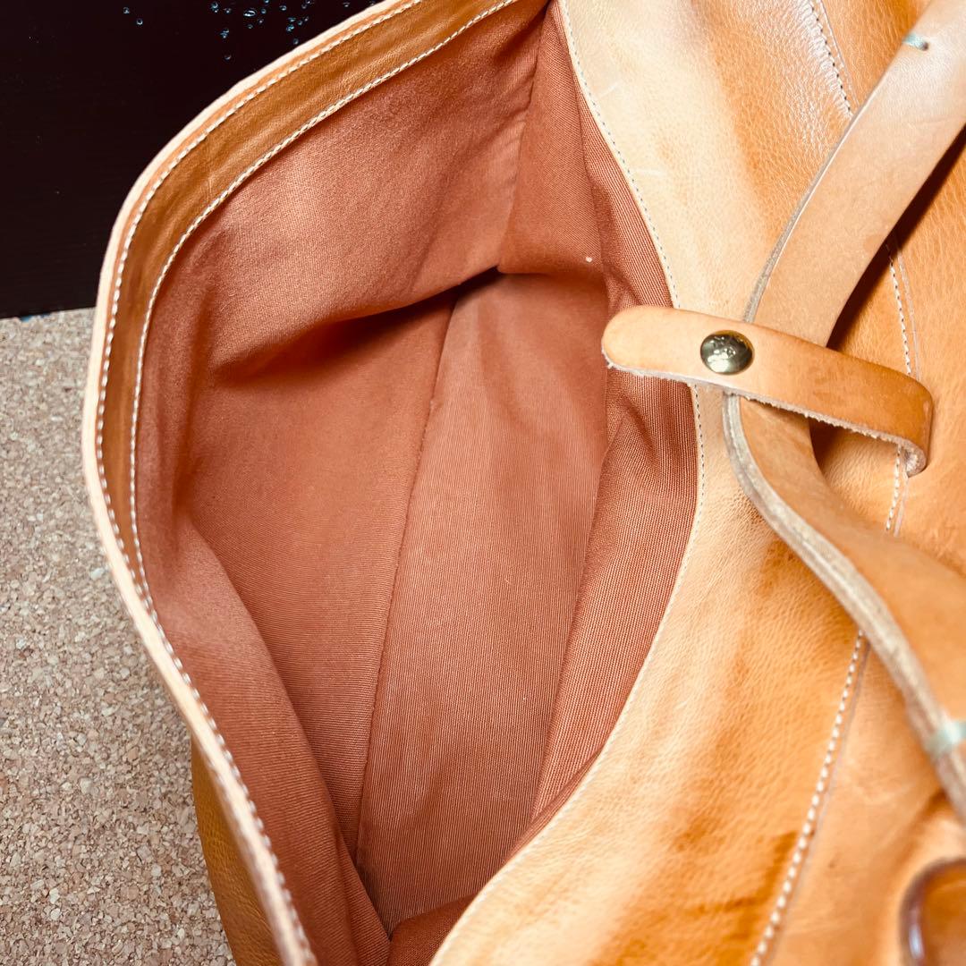 ILBiSONTEレザー本革メンズ2wayショルダーハンドバッグ／ブラウン