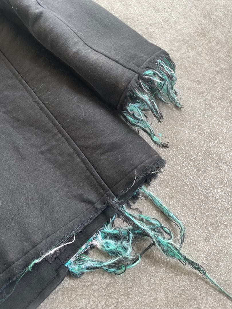 Y’s フリンジ付きジャケット　ブラック　サイズ2