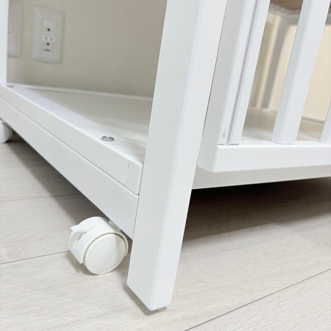 ヤマサキ コンパクトベッドツーオープンミニベッド（コンパクト）⭐︎美品⭐︎