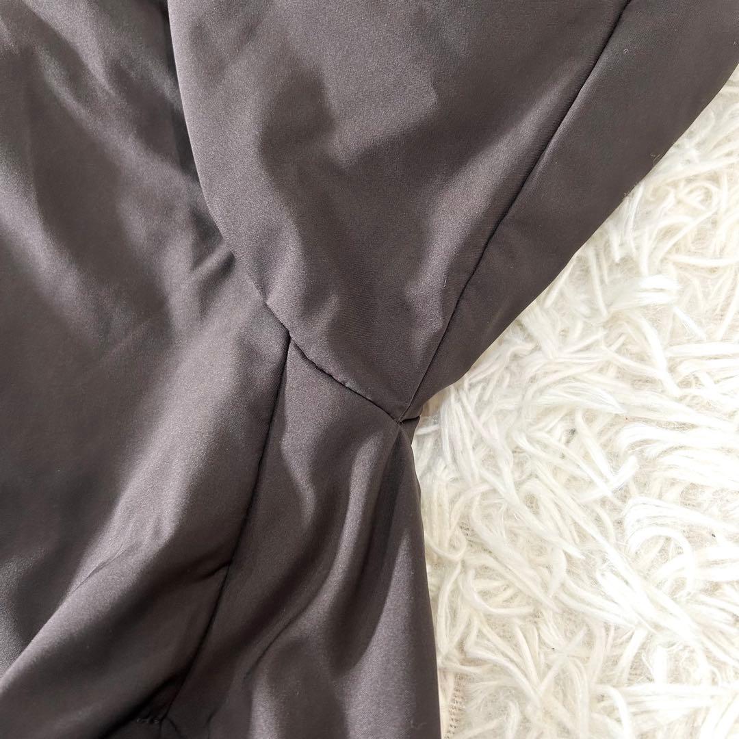 近代モデル mizuiro ind フード付き ショート丈ダウン ブラウン