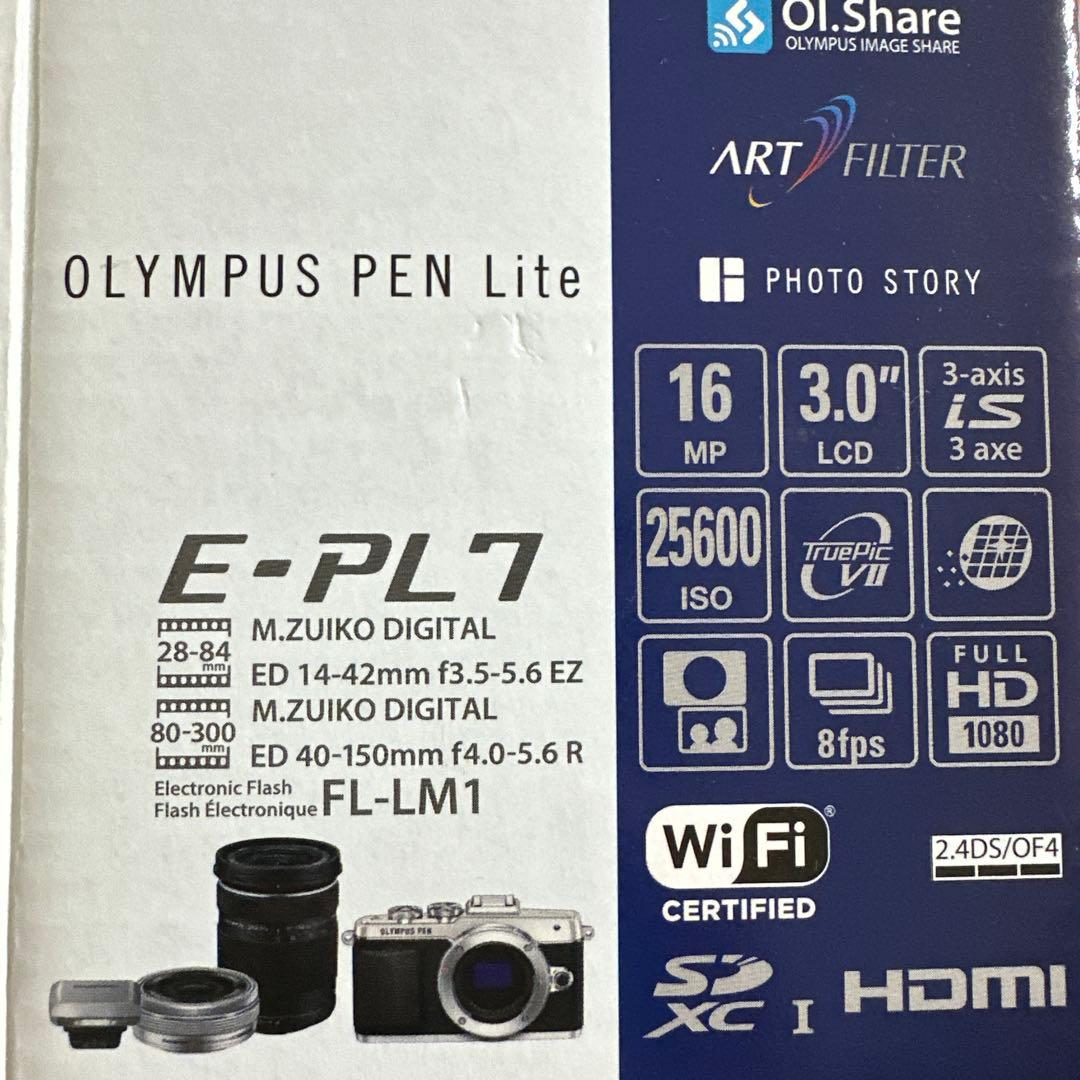 OLYMPUS PEN Lite E-PL7 シルバー EZレンズキット