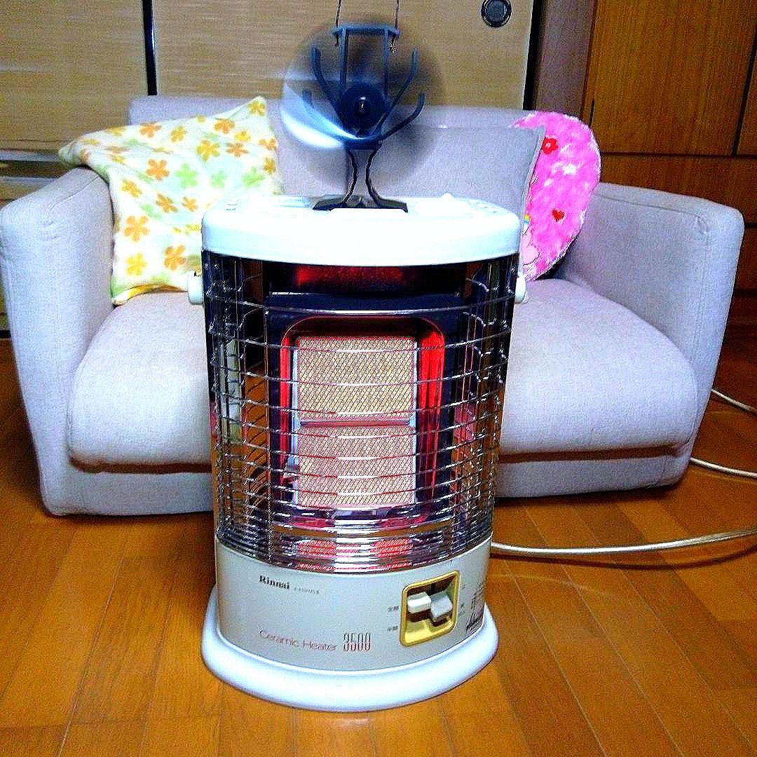 15畳 ガス赤外線ストーブ 1台 LPガス用 リンナイ 日本製