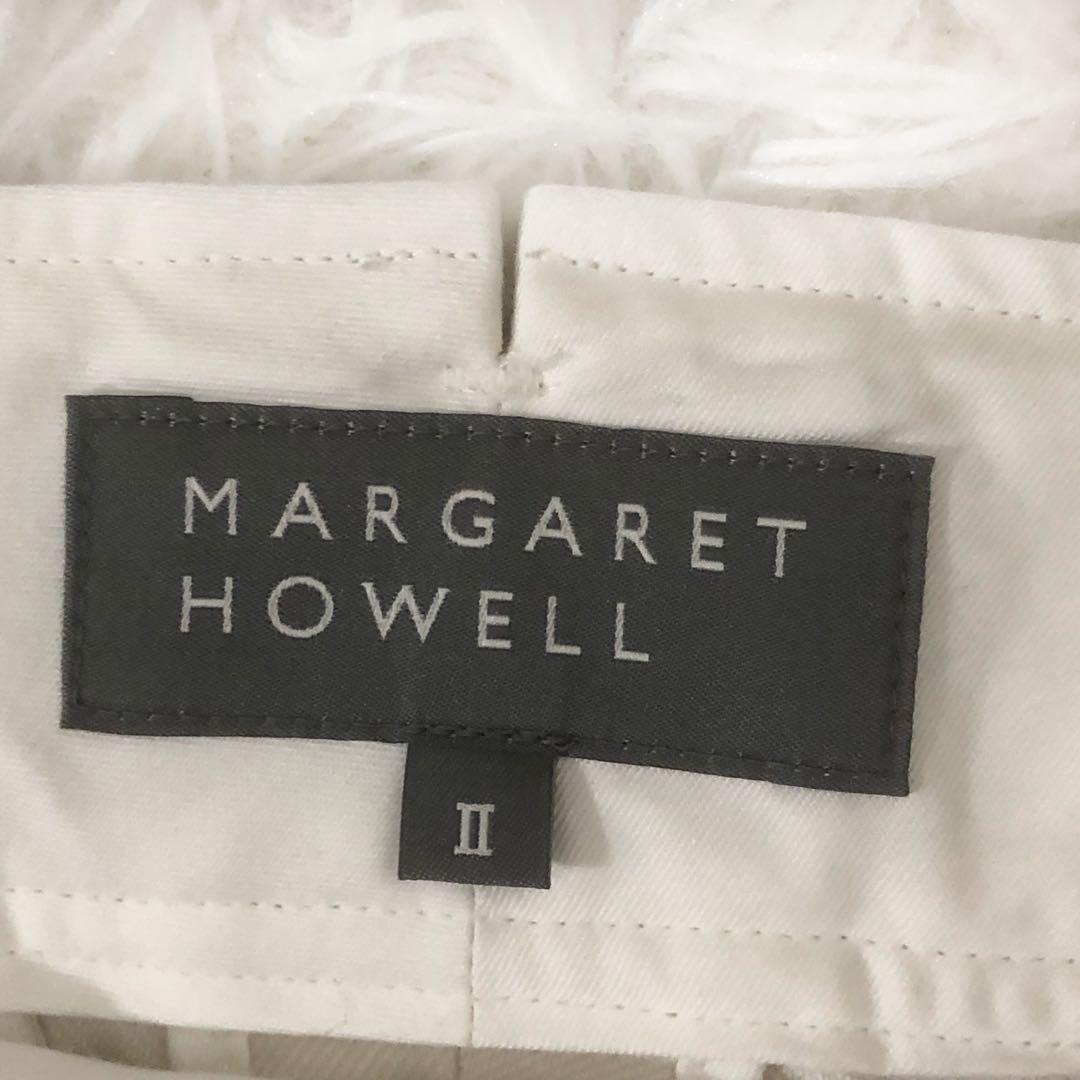 極美品 マーガレットハウエル 25SS ウォッシュドコットンツイル トラウザー