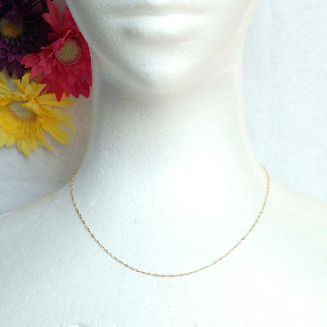 気ままな旅人　k10ネックレス　スクリューチェーン　フリーアジャスター付き