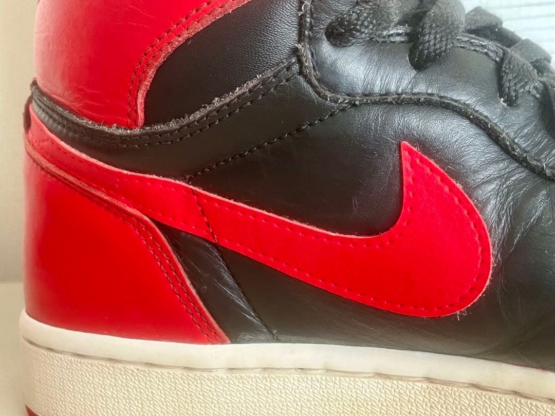 リペア洗浄済！ナイキ エアジョーダン1ブレッド2001ソール交換済28㎝