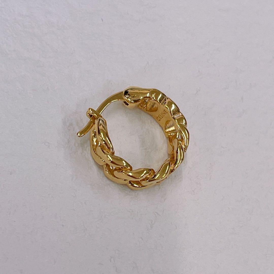 セリーヌ【CELINE】トリオンフ フープピアス 片耳だけ ゴールド★017