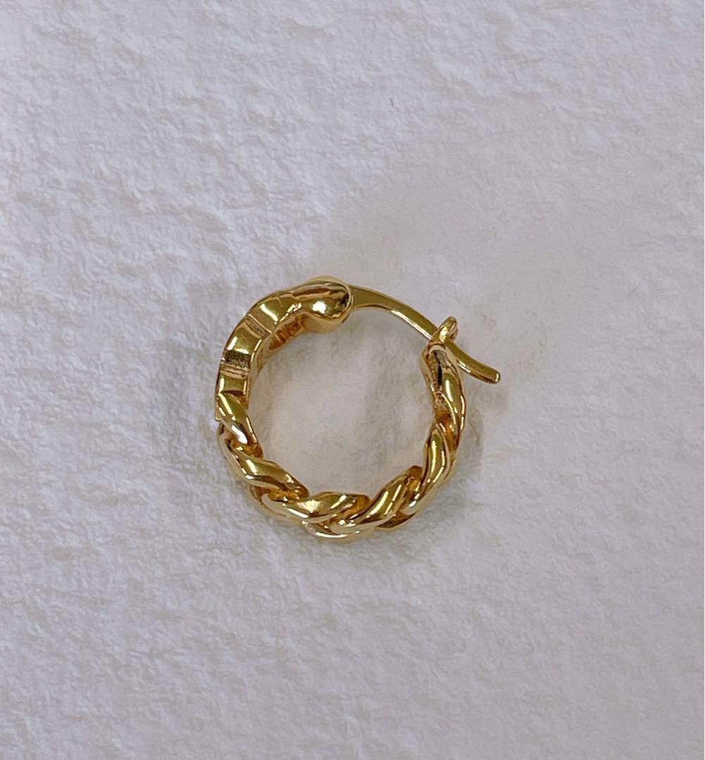 セリーヌ【CELINE】トリオンフ フープピアス 片耳だけ ゴールド★017