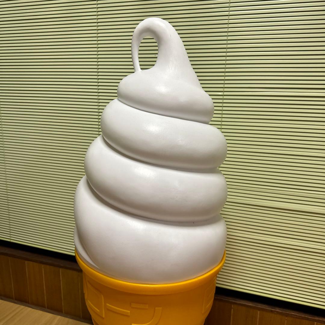 ニッセイ ソフトクリーム看板 ライト 美品 縦型照明看板 レトロ 日世