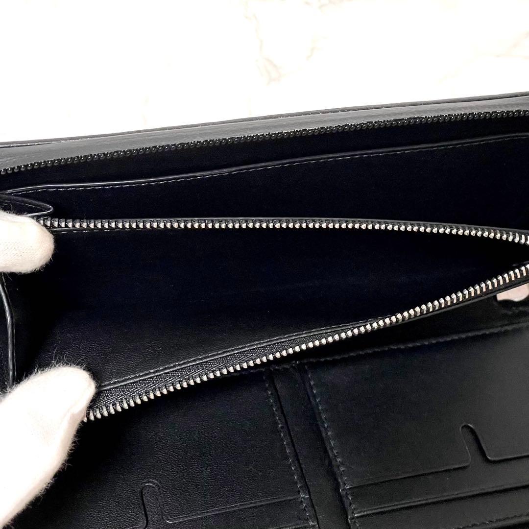 極美品☆BURBERRY バーバリー チェックジャカード 長財布 オーガナイザー