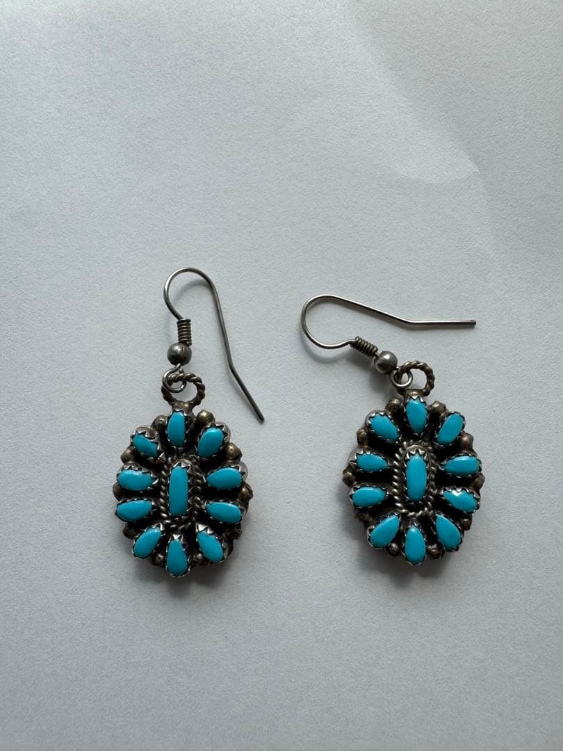 ナバホ族　Navajo　インディアンジュエリー ピアス　リバーシブルピアス