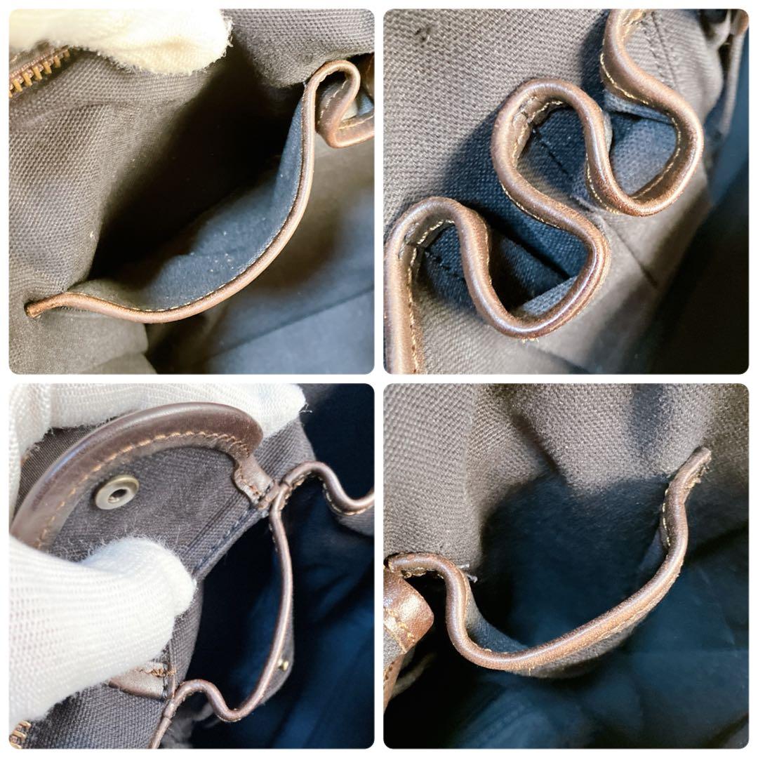 フェリージ イタリア製 A4収納可 カモフラ柄 ブリーフケース ブラウン