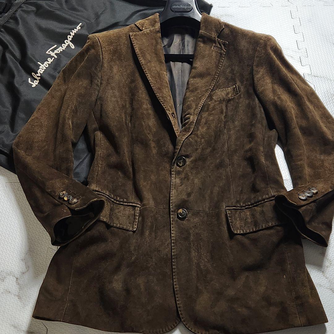 入手困難✨Salvatore Ferragamo レザージャケット ラムレザー