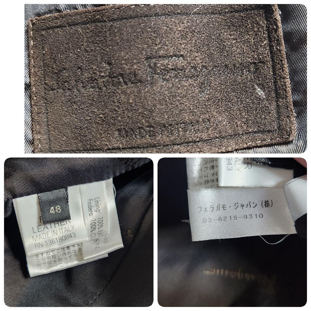 入手困難✨Salvatore Ferragamo レザージャケット ラムレザー