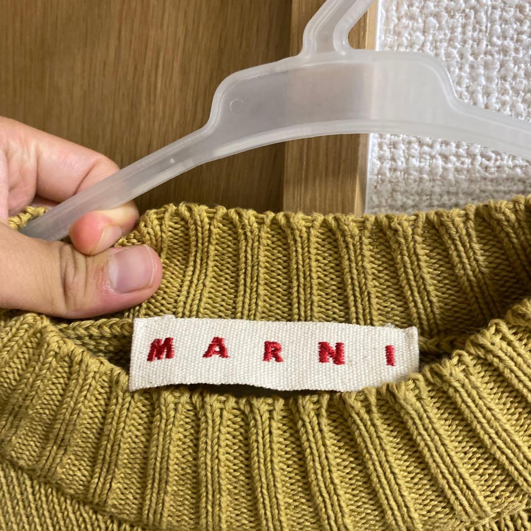 ま*あ様 MARNI ロゴ入りニットセーター サイズ44 ニット