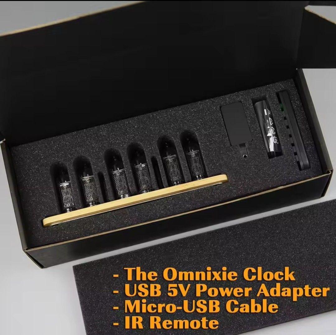 【入手困難】ニキシー管時計 IN-14 6本使用 OMNIXIE Nixie